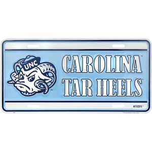 North Carolina Tar Heels NCAA Team Color License Plate